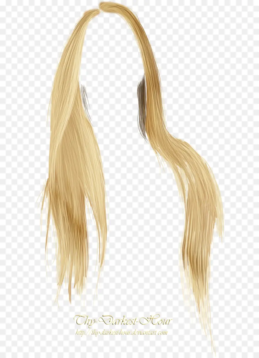 блондинка，парик PNG