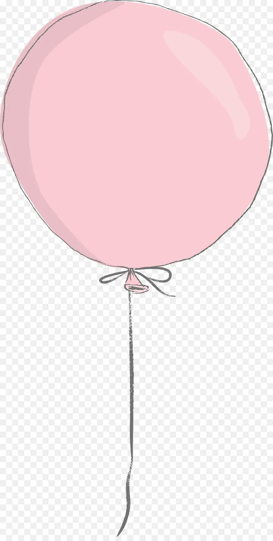 воздушный шар，розовый PNG