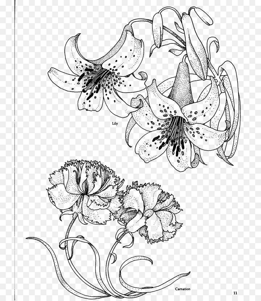 Эскизы цветов для батика