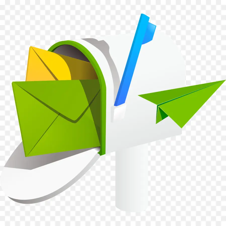 зеленый，почтовый ящик PNG
