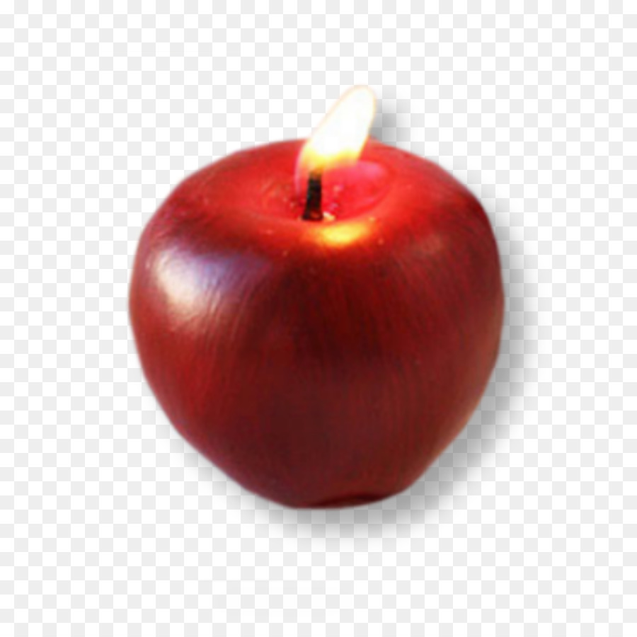 яблоко，свеча PNG