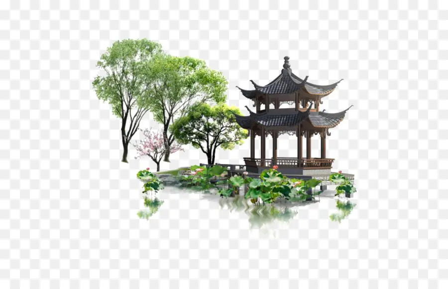 китайский，китайский сад PNG