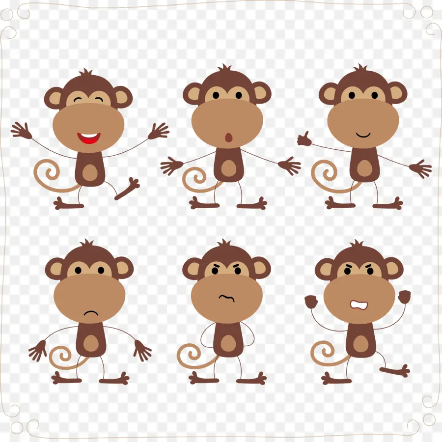 обезьяна，мультфильм PNG
