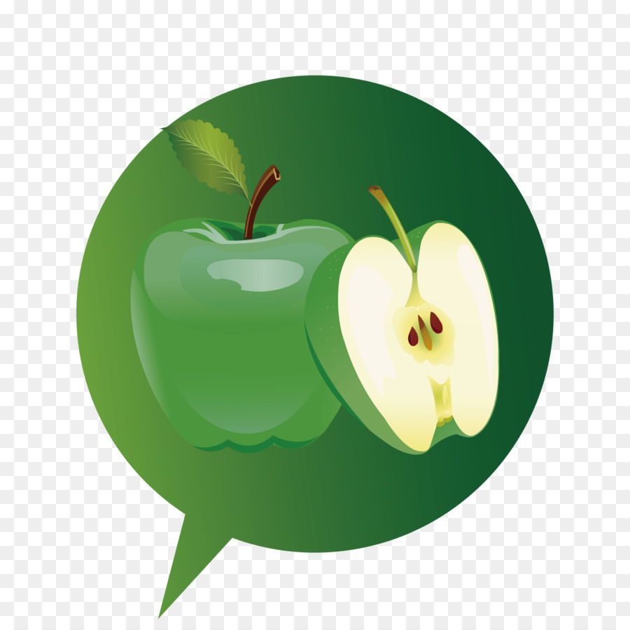 яблоко，зеленый PNG