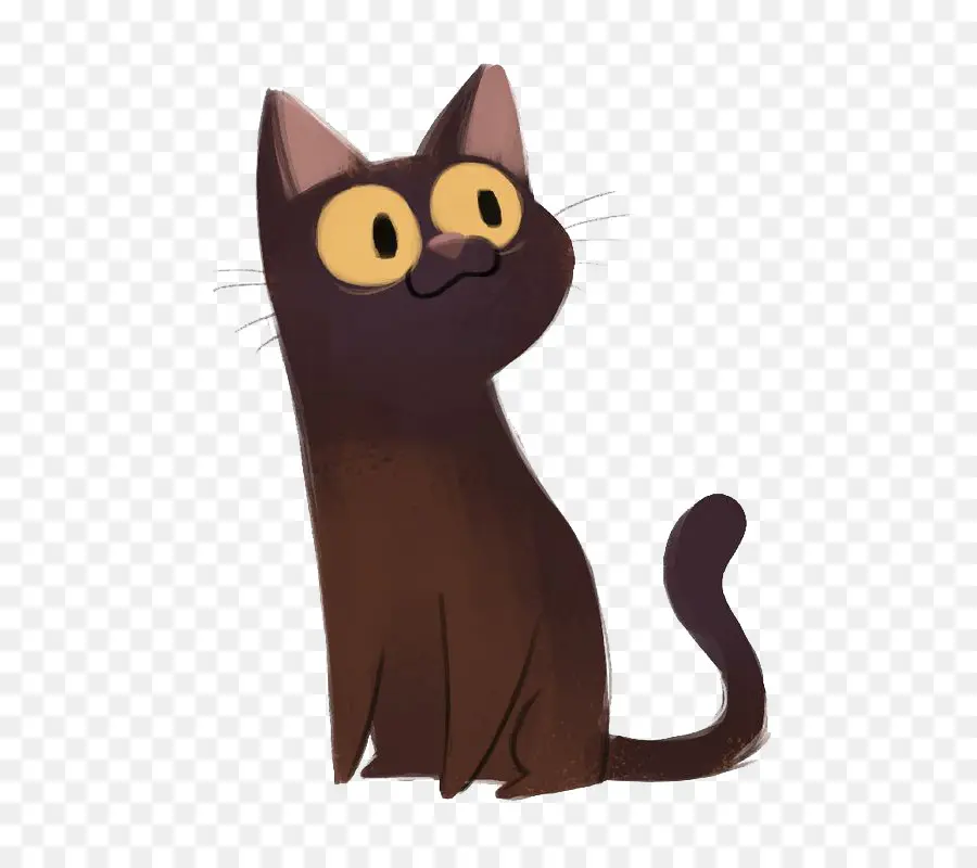 Черная кошка，Кот PNG