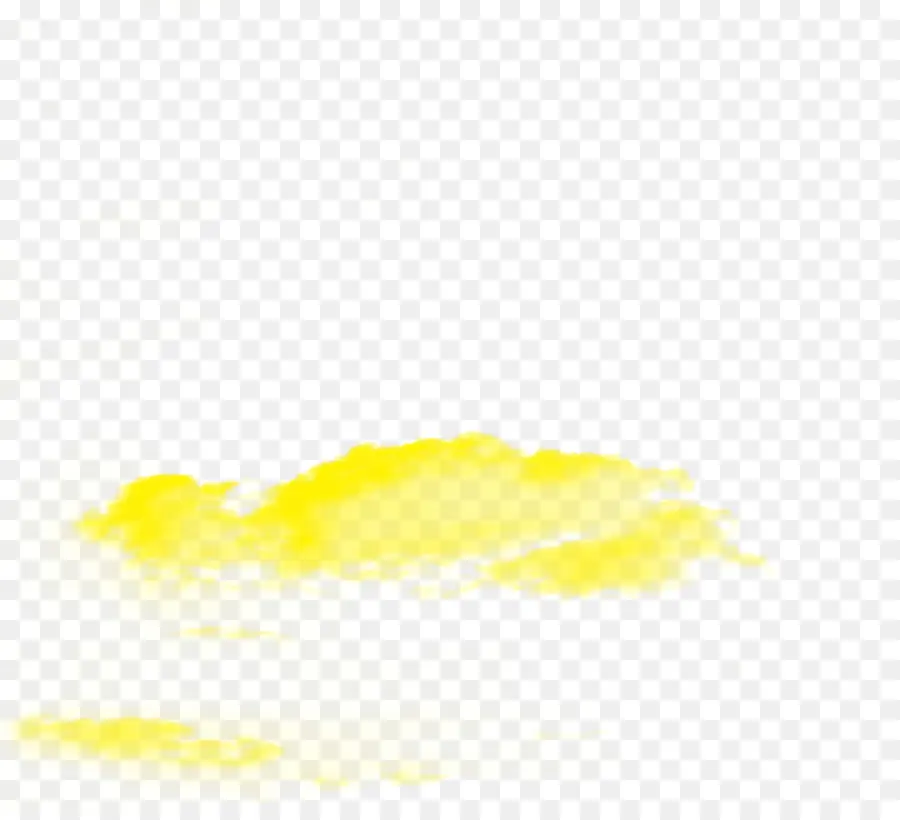 желтый，облако PNG