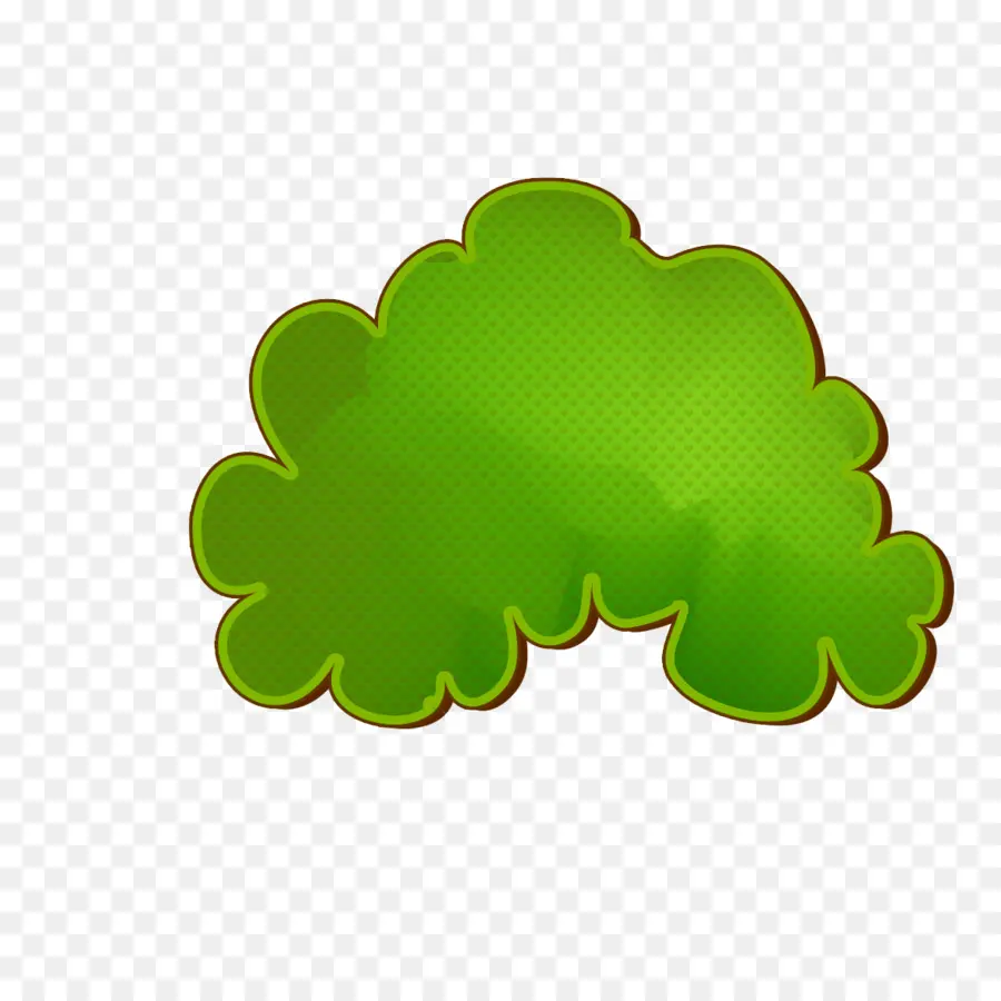 зеленый，облако PNG