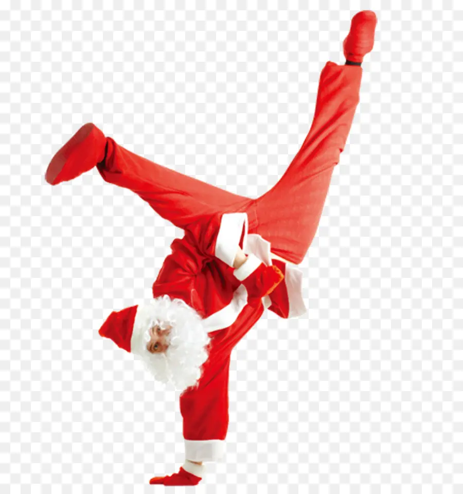 Санта Клаус，танец PNG