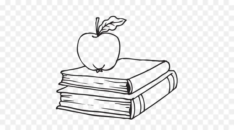 Книги и Apple，Яблоко PNG