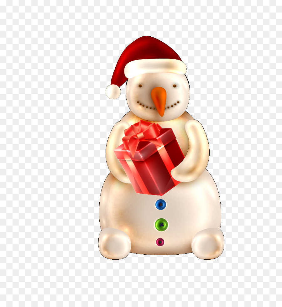 Снеговик，подарок PNG