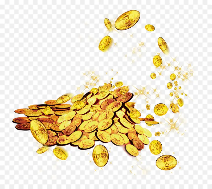 золото，золотая монета PNG
