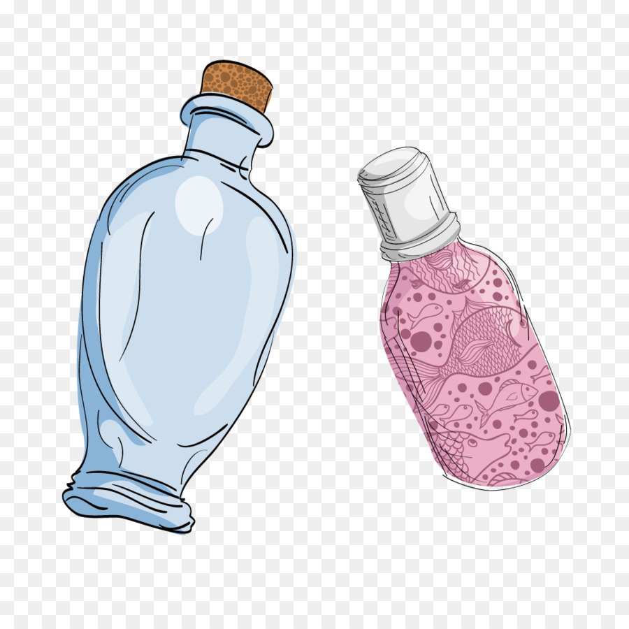 бутылка，стеклянная бутылка PNG