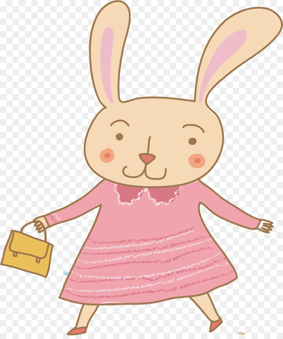 пасхальный кролик，мультфильм PNG