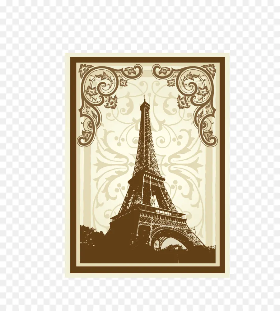 Эйфелева башня，Notredame де Париж PNG