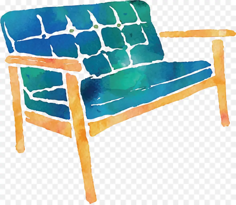 диване，акварельная живопись PNG