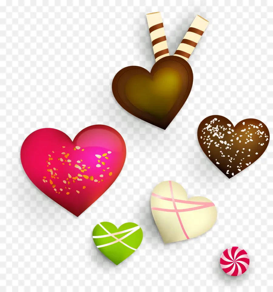 сердце，шоколад PNG