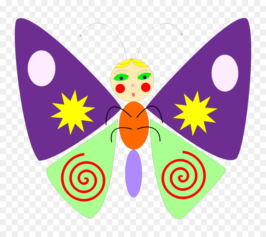 бабочка，мультфильм PNG