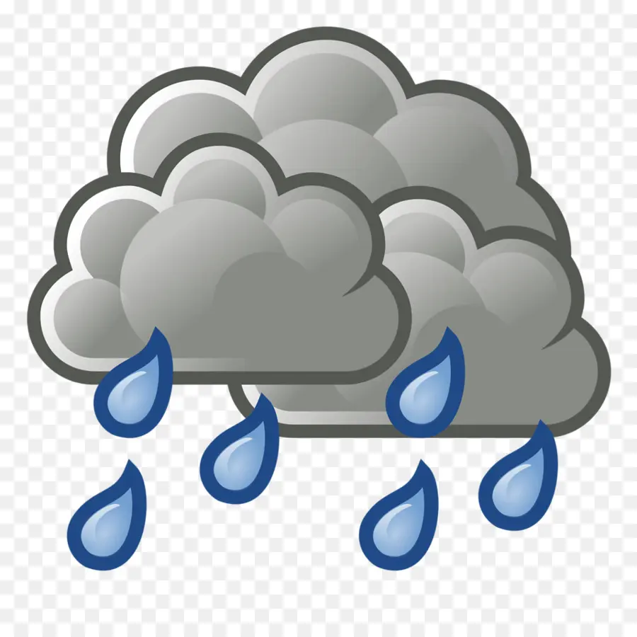 дождь，облако PNG