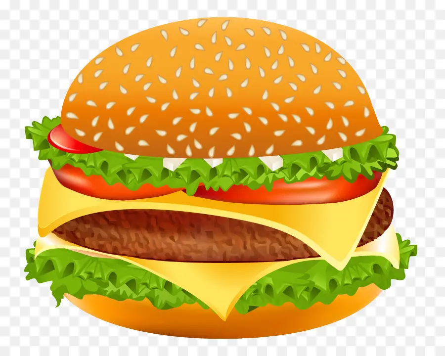 гамбургер，чизбургер PNG
