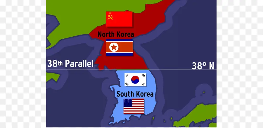 Южная Корея，Северная Корея PNG