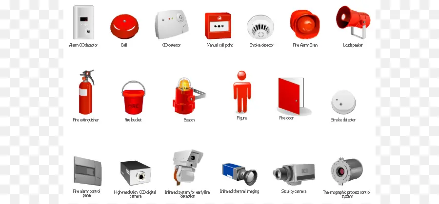 оборудование пожарной безопасности，тревога PNG