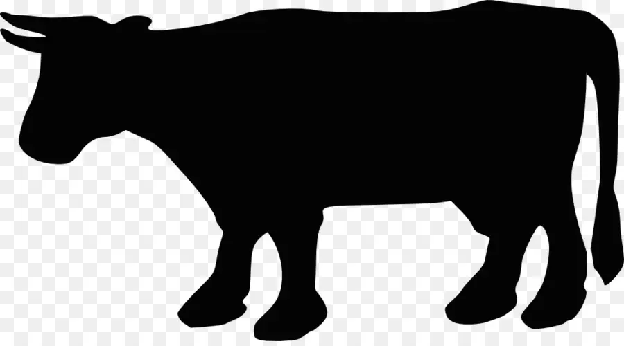 крупный рогатый скот，силуэт PNG