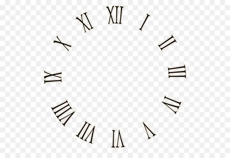часы，римские цифры PNG