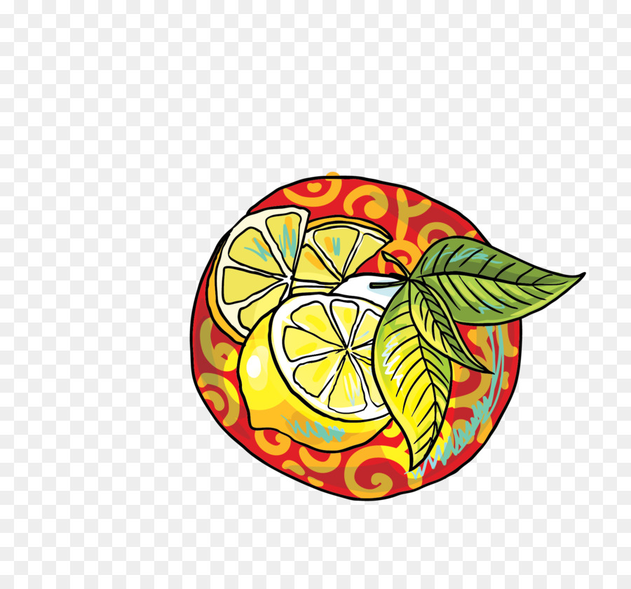 лимон，лист PNG