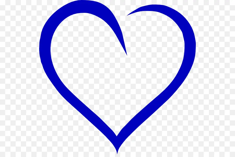 сердце，синий PNG