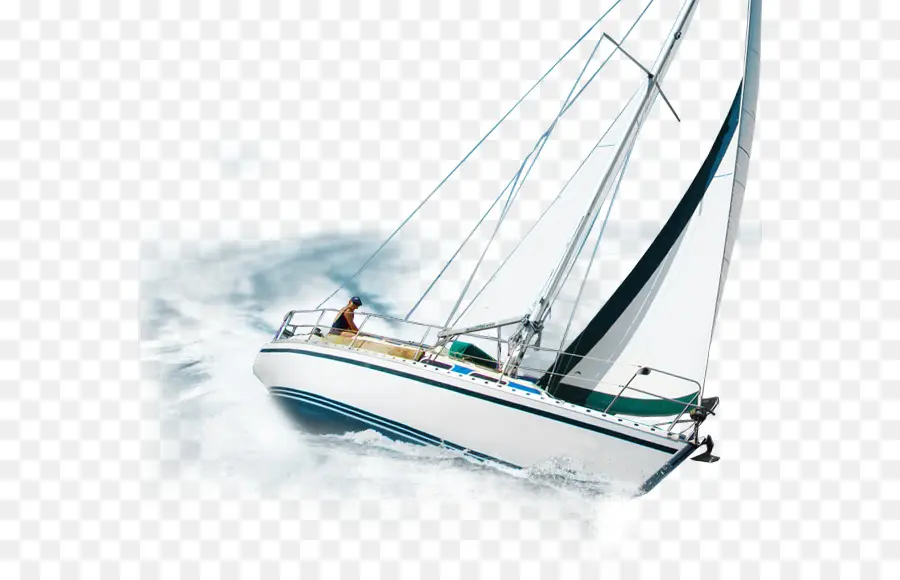 лодка，парус PNG