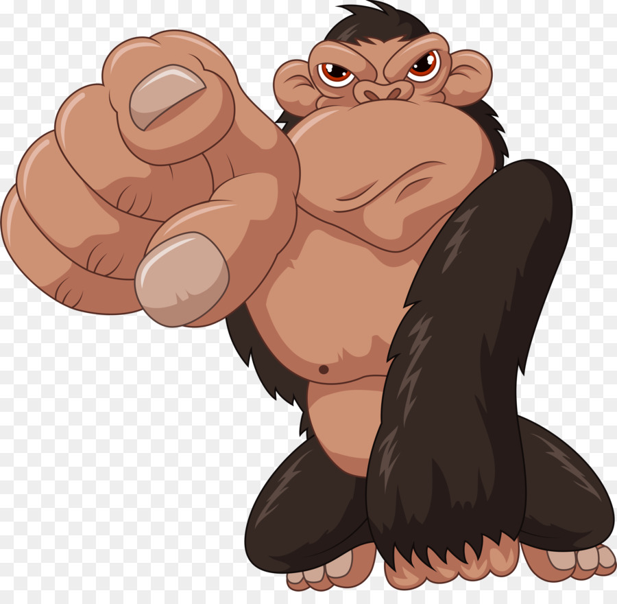 Злая обезьяна мультяшная