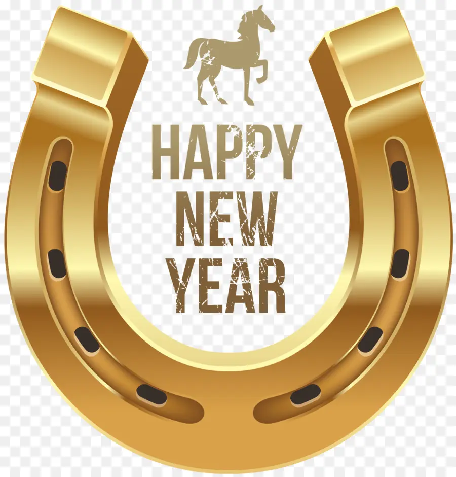 лошадь，Новый год PNG