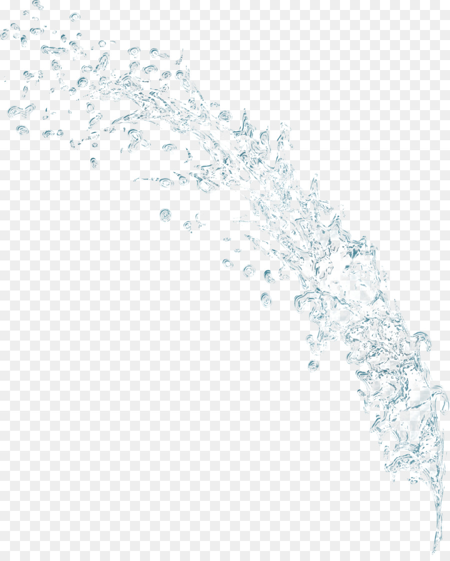 Вода на прозрачном фоне