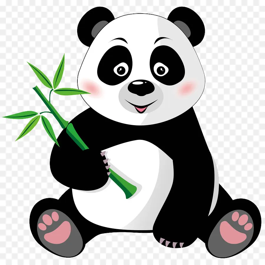 гигантская панда，мультфильм PNG