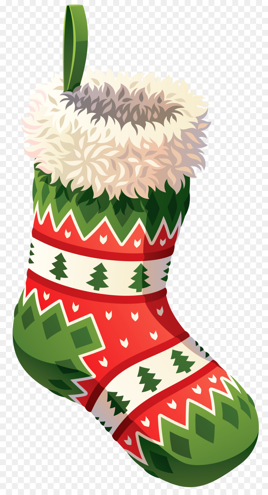 Новогодние носки для подарков вектор