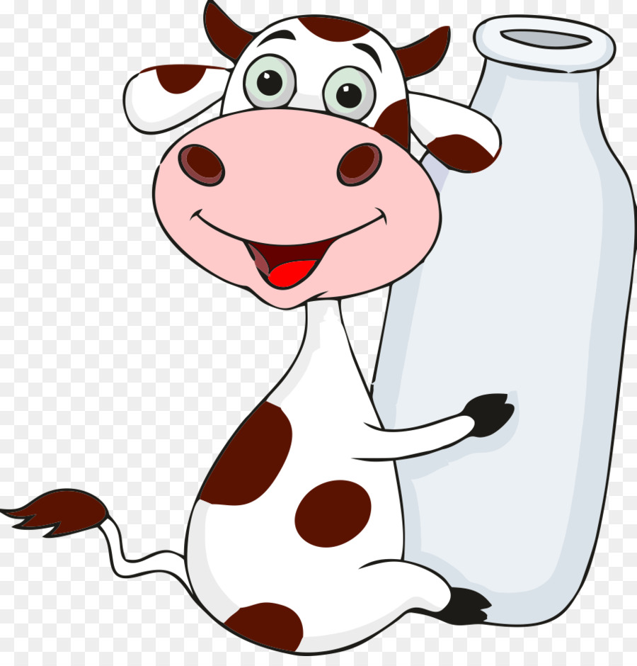 Мультяшные коровы с молоком