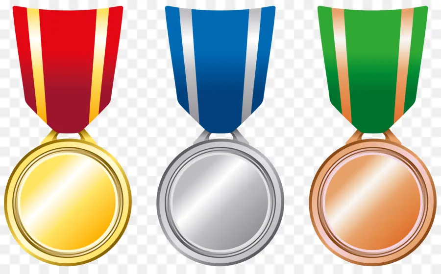 золотая медаль，бронзовая медаль PNG