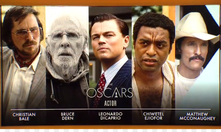 Леонардо Дикаприо，86th Academy Awards PNG