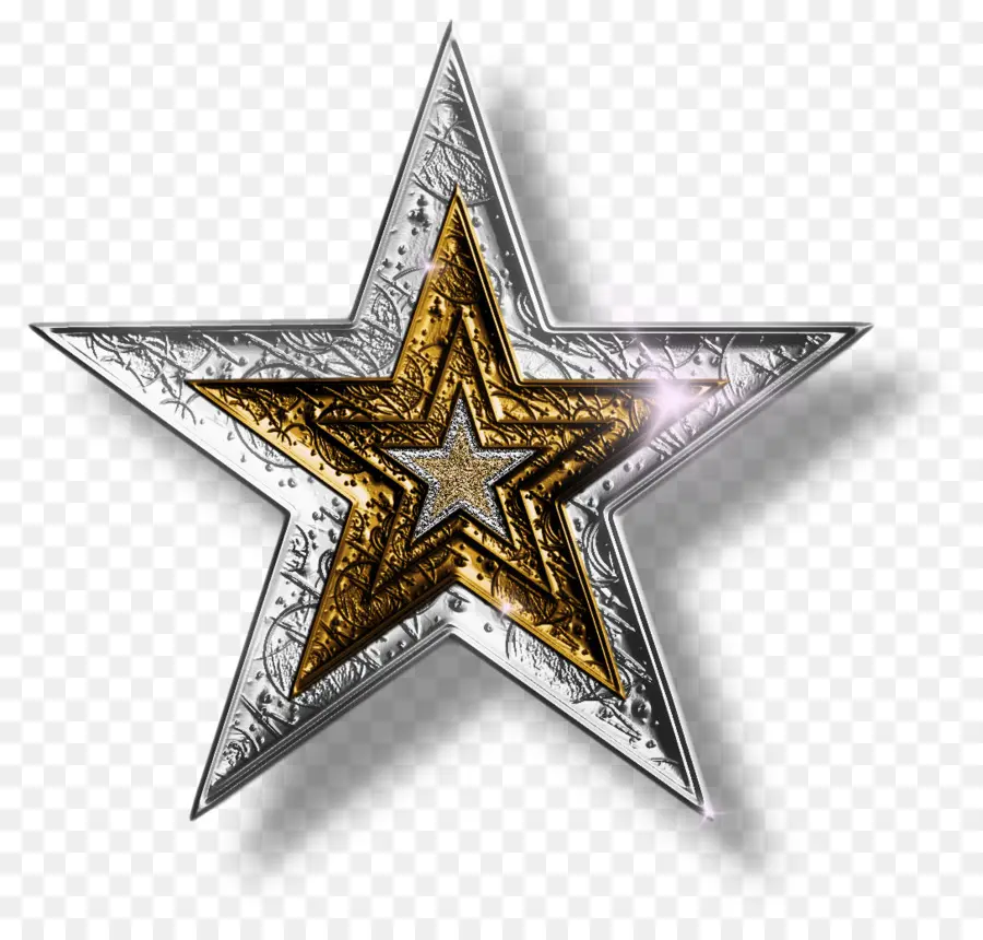 звезда，серебро PNG