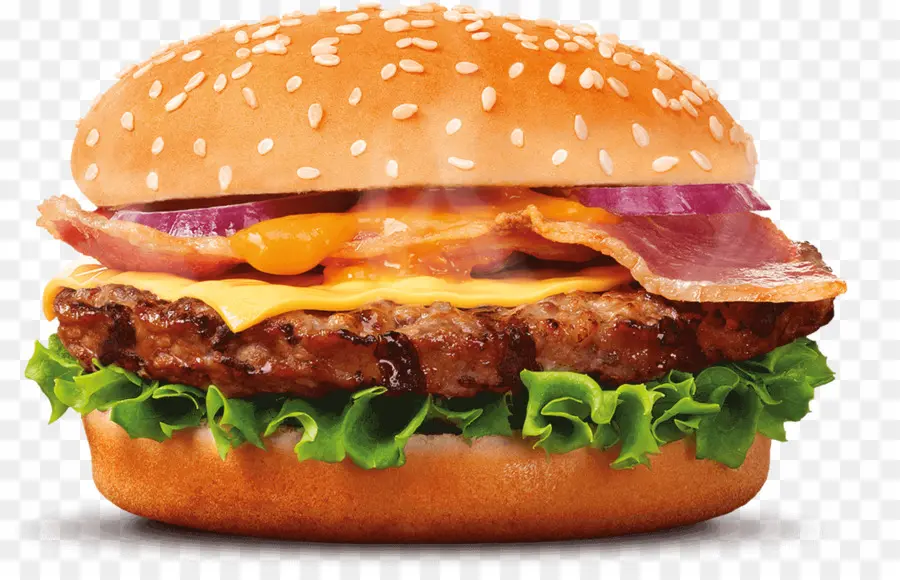 гамбургер，бекон PNG