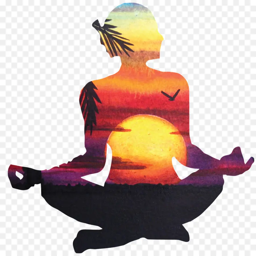 йога，медитация PNG