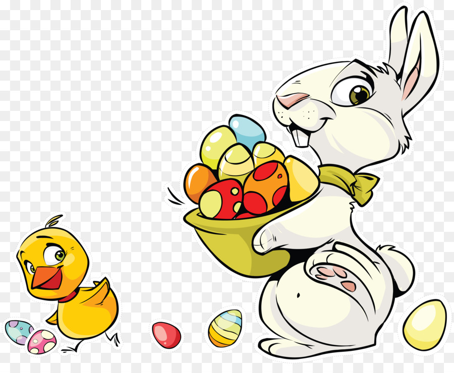 пасхальный кролик，пасхальное яйцо PNG
