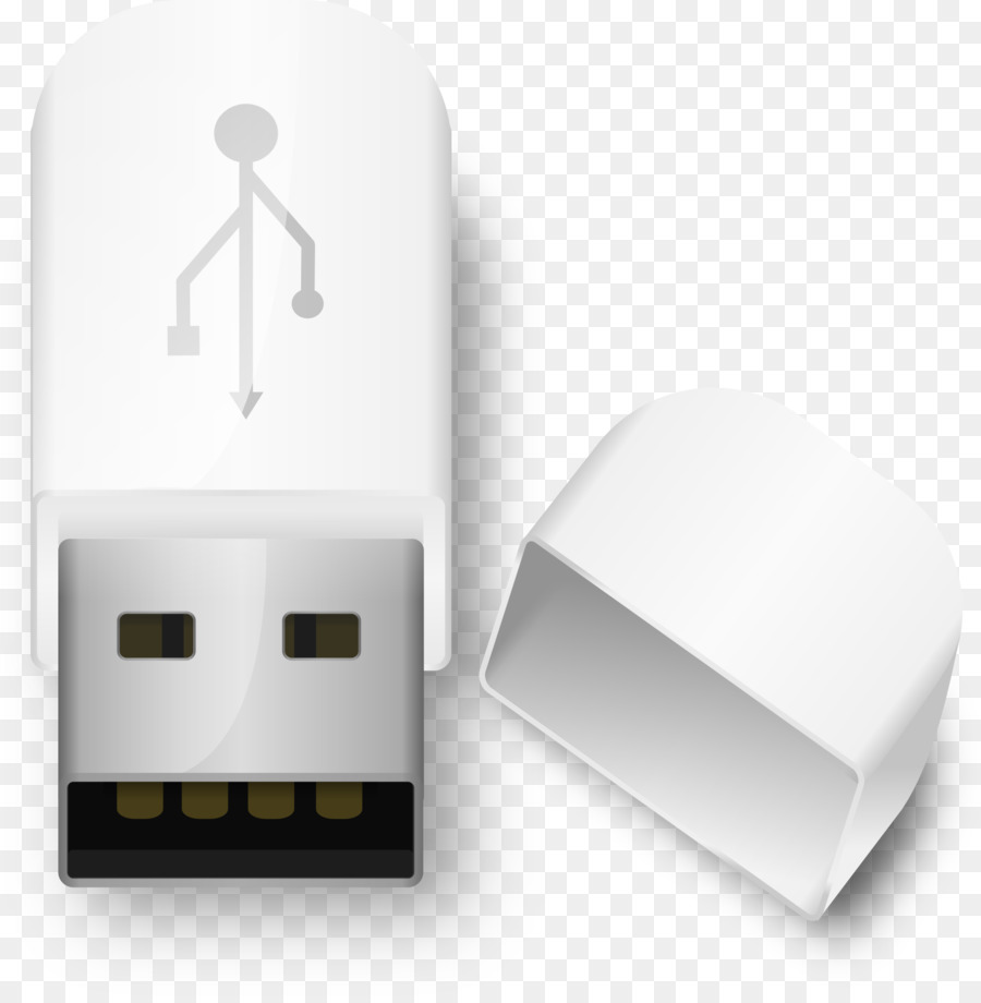 Usb накопитель，белый PNG