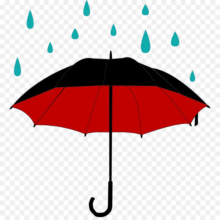 дождь，зонтик PNG