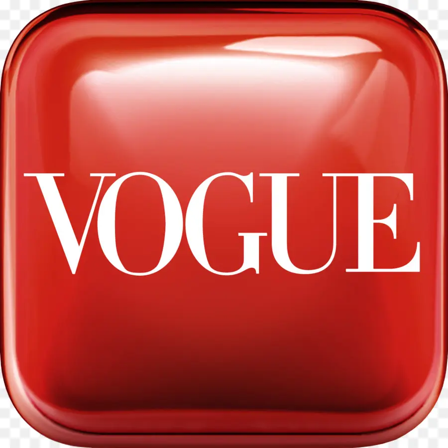 Логотип журнала Vogue，красный PNG