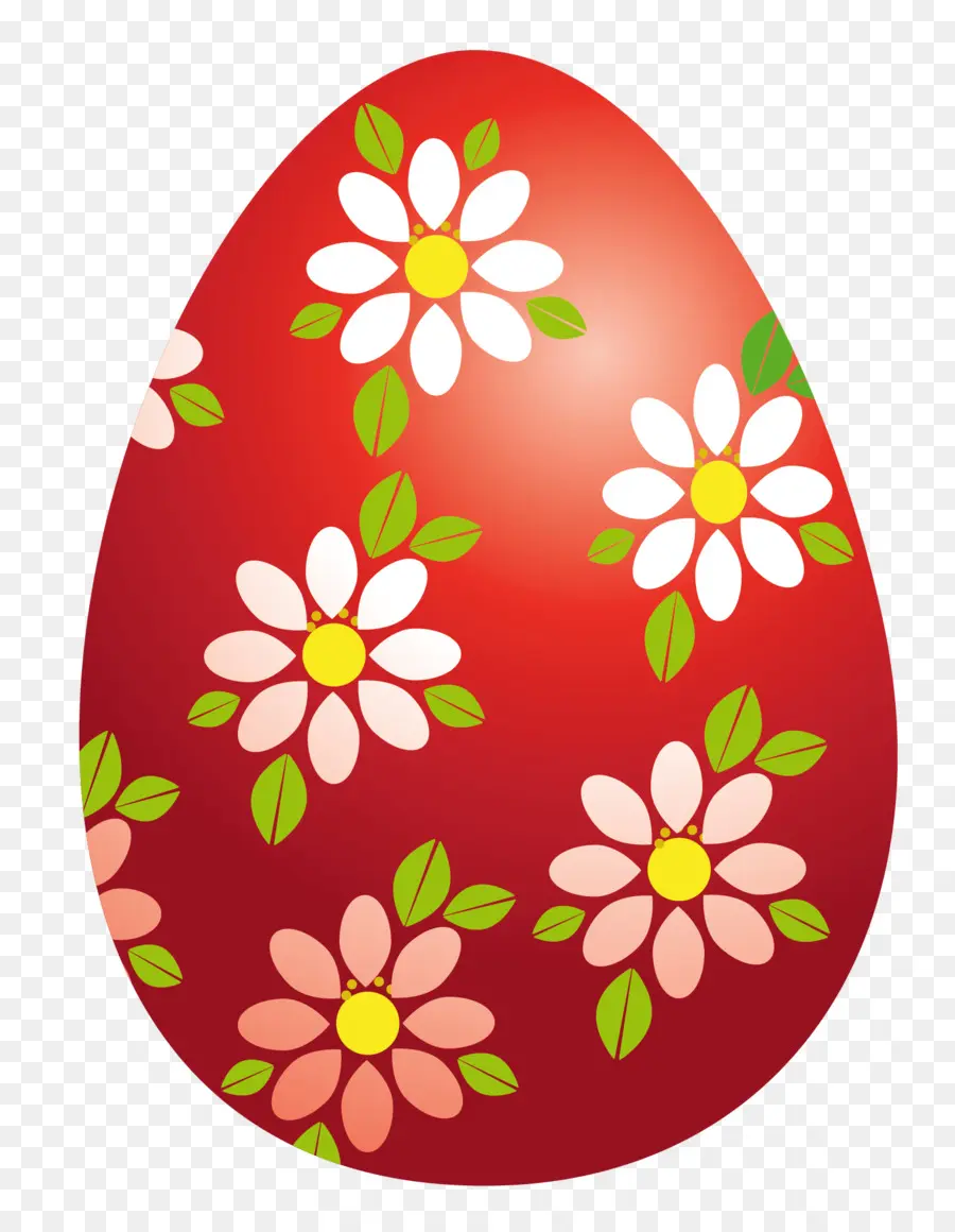 пасхальный кролик，красное пасхальное яйцо PNG