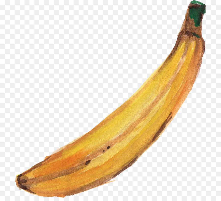 банан，акварельная живопись PNG