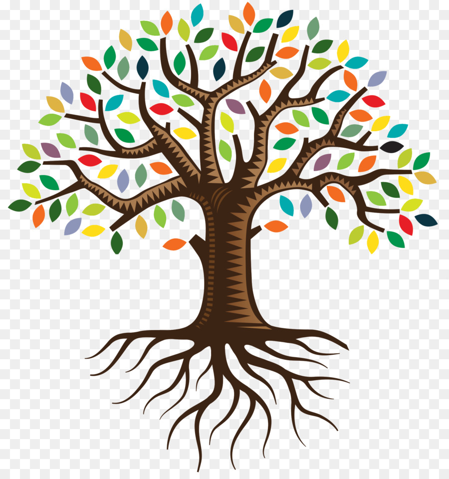 Логотип дерево с корнями