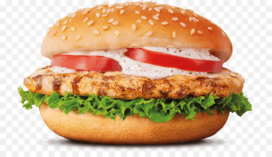 гамбургер，куриный сэндвич PNG