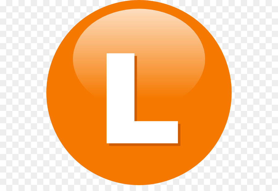 Icon l. Orange Letter l. Icon l PNG.